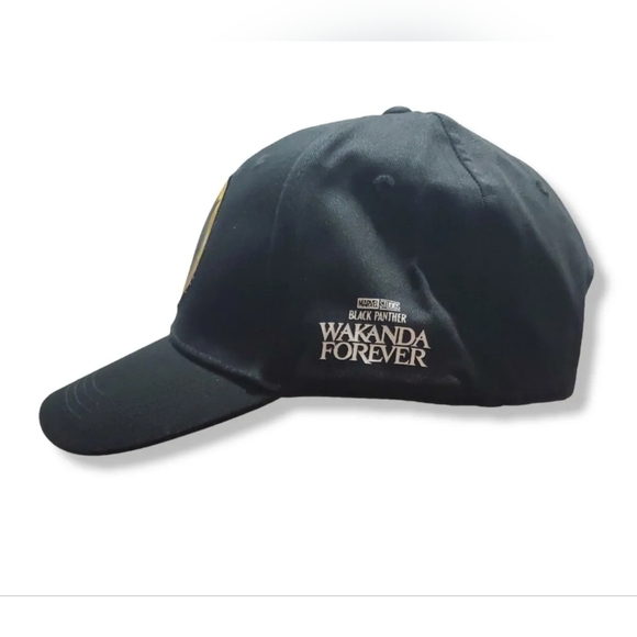 Marvel Wakanda Forever Black Gold Panther Baseball Cap x Sprite Collab Hat - Picture 2 of 7